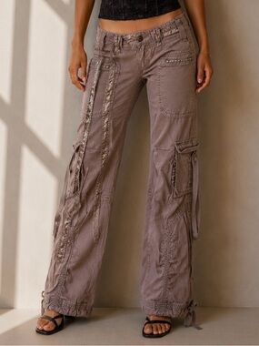 Y2K Bluenotes Low Rise Brown Cargo Pants